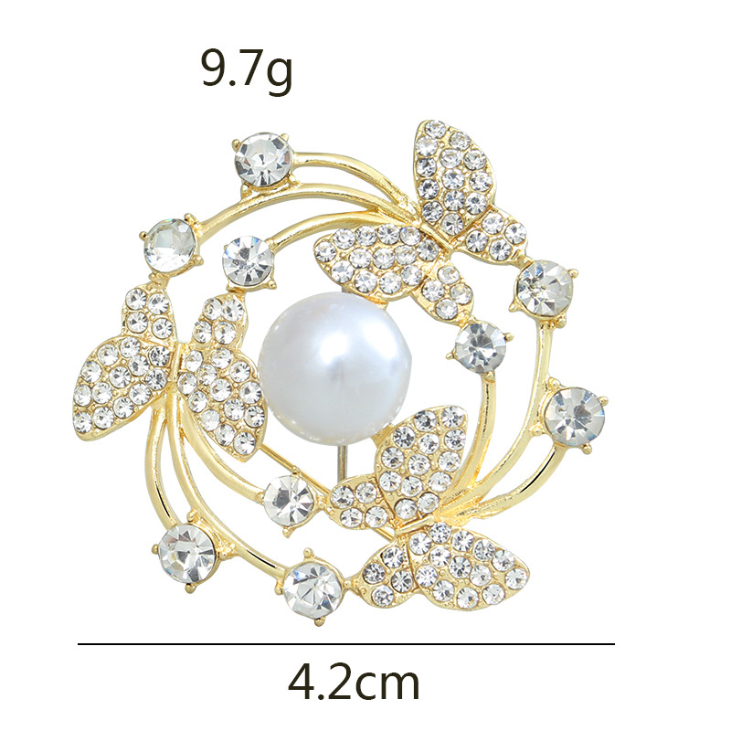 Spilla di lusso di alta gamma per donna, abito elegante, grazioso cappotto di lana, accessori per spille atmosferici e versatili, alla moda e personalizzati, spilla_voghion.com