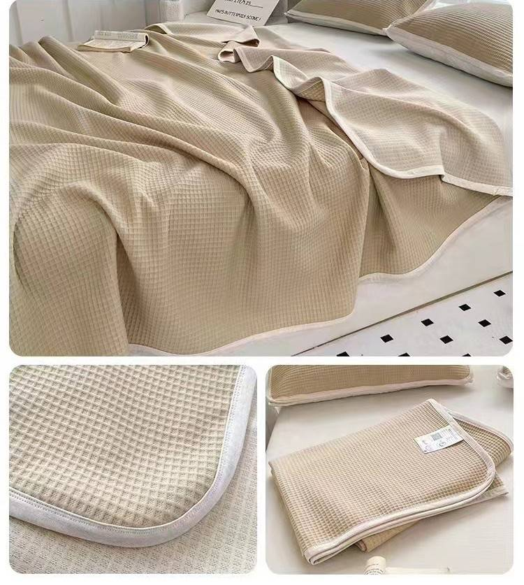 Aircondition-dyne Strikket bomuld Tencel-bomuld Dobbelt sommerkøldyne Kølig nøgen sovepose Sommerdyne Vaskbar sommertynddyne_voghion.com