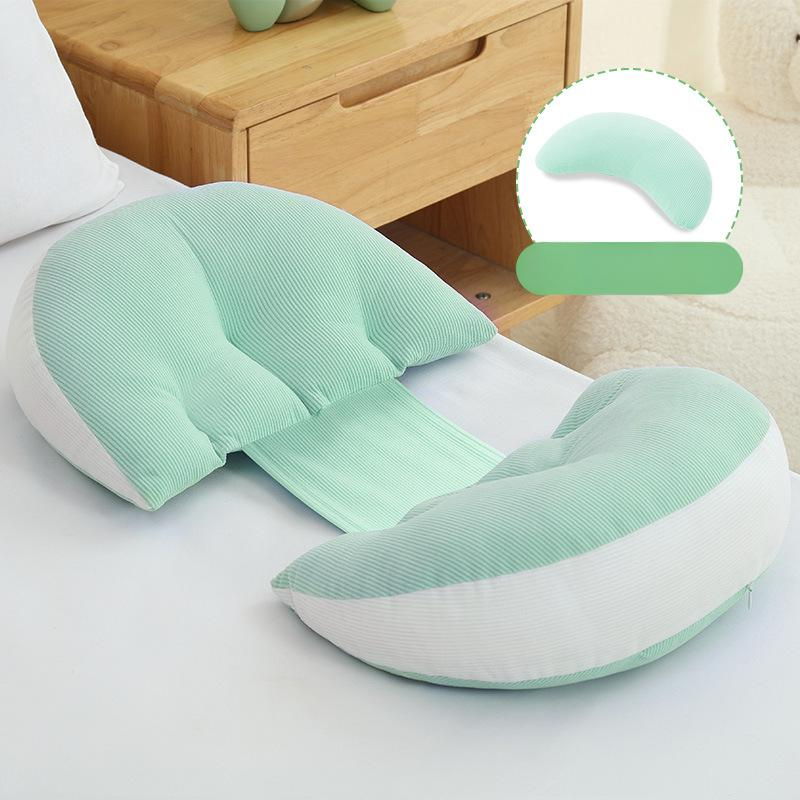 Oreiller pour femmes enceintes, protection de la taille, oreiller de couchage latéral, soutien du ventre, oreiller de couchage latéral en forme de U, oreiller spécial pour dormir pendant la grossesse_voghion.com