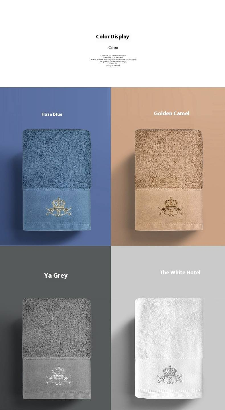Premium Hotel-Grade Cotton Towel Set (3-Piece) - Bulk Corporate Gifts, Ultra Soft & Absorbent_voghion.com