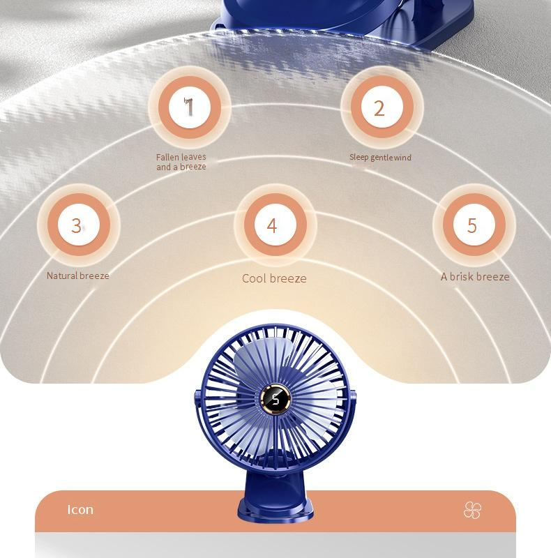 6 Inch USB Desk Fan - Dual Power (AC/USB) Quiet Office Fan (3 Speed Settings Adjustable Tilt ≤35dB Silent Mode)_voghion.com