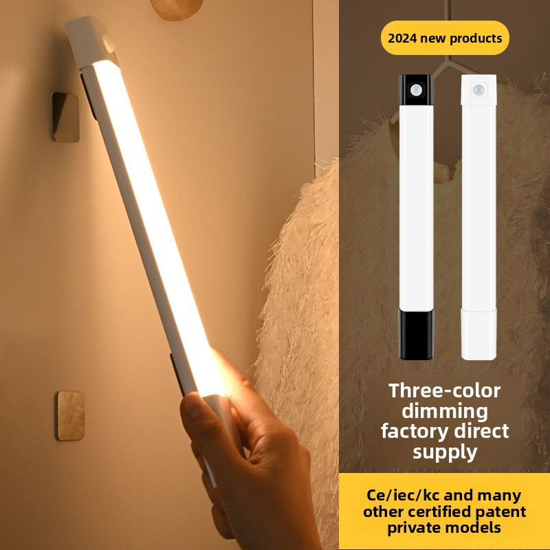 Smart Motion Sensor LED Strip Light – Wireless Magnetic & Self-Adhesive, Rechargeable For Cabinets, Wardrobes, Closets (Adjustable Brightness)_voghion.com