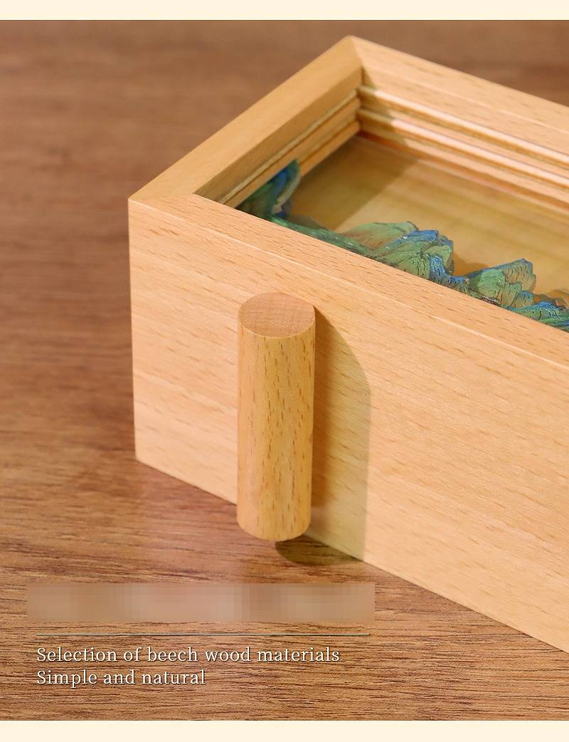 Qianli Jiangshan Pat Light Office Desktop Decoration Ornaments Creative Cultural Gift Customized 3D Wood Carving Night Light_voghion.com