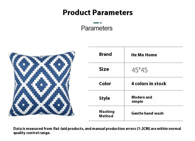 Minimalist Pillow Cushion Set – 45x45cm Soft PP Cotton Filled, Breathable Pure Color Cover, Zen Home Decor For Sofa/Bed_voghion.com