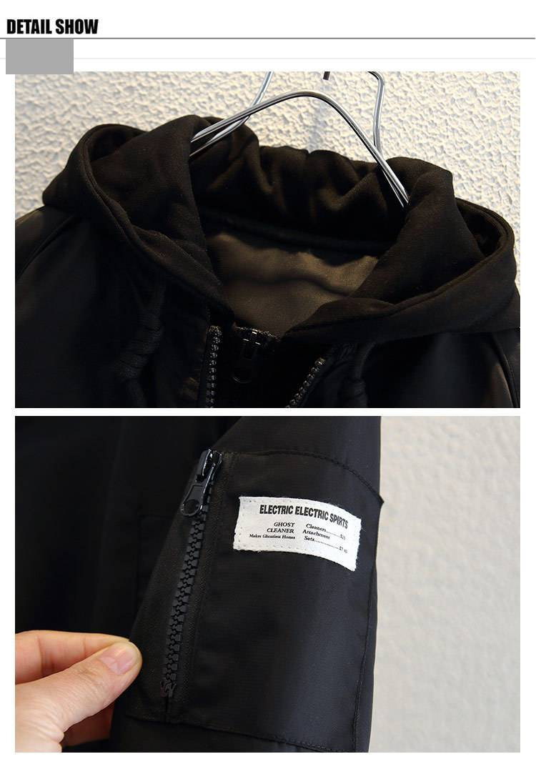 Giacca da baseball per bambini, primavera e autunno, elegante giacca con cappuccio per bambini di piccole e medie dimensioni_voghion.com