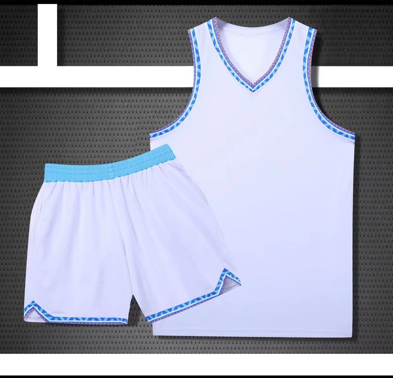 Costum de baschet american nou, set pentru bărbați, umeri îngusti, jerseu la modă, maiou sport, student, competiție, echipă, uniformă_voghion.com