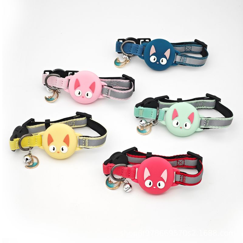 Collare riflettente anti-smarrimento Pet AirTag Cat con localizzazione posizionabile e anti-soffocamento_voghion.com