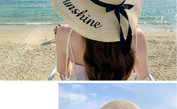 Cappello da sole estivo da donna, con tesa larga, estivo 2024, alla moda per spiaggia e viaggi_voghion.com