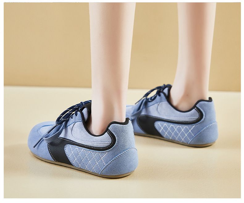 Retro German Training Little White Shoes Female Students Platform Heightening Shoes Casual Shoes Street Shooting Shoes_voghion.com