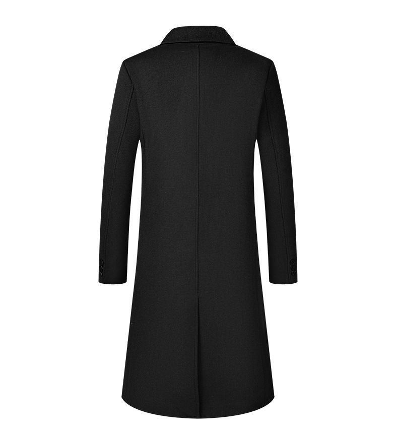 Langer Wollmantel für Herren – Zweireihiger, knielanger Wintermantel (30–50 % Wollmischung) – Britisch inspirierter Slim Fit für den urbanen Stil_voghion.com
