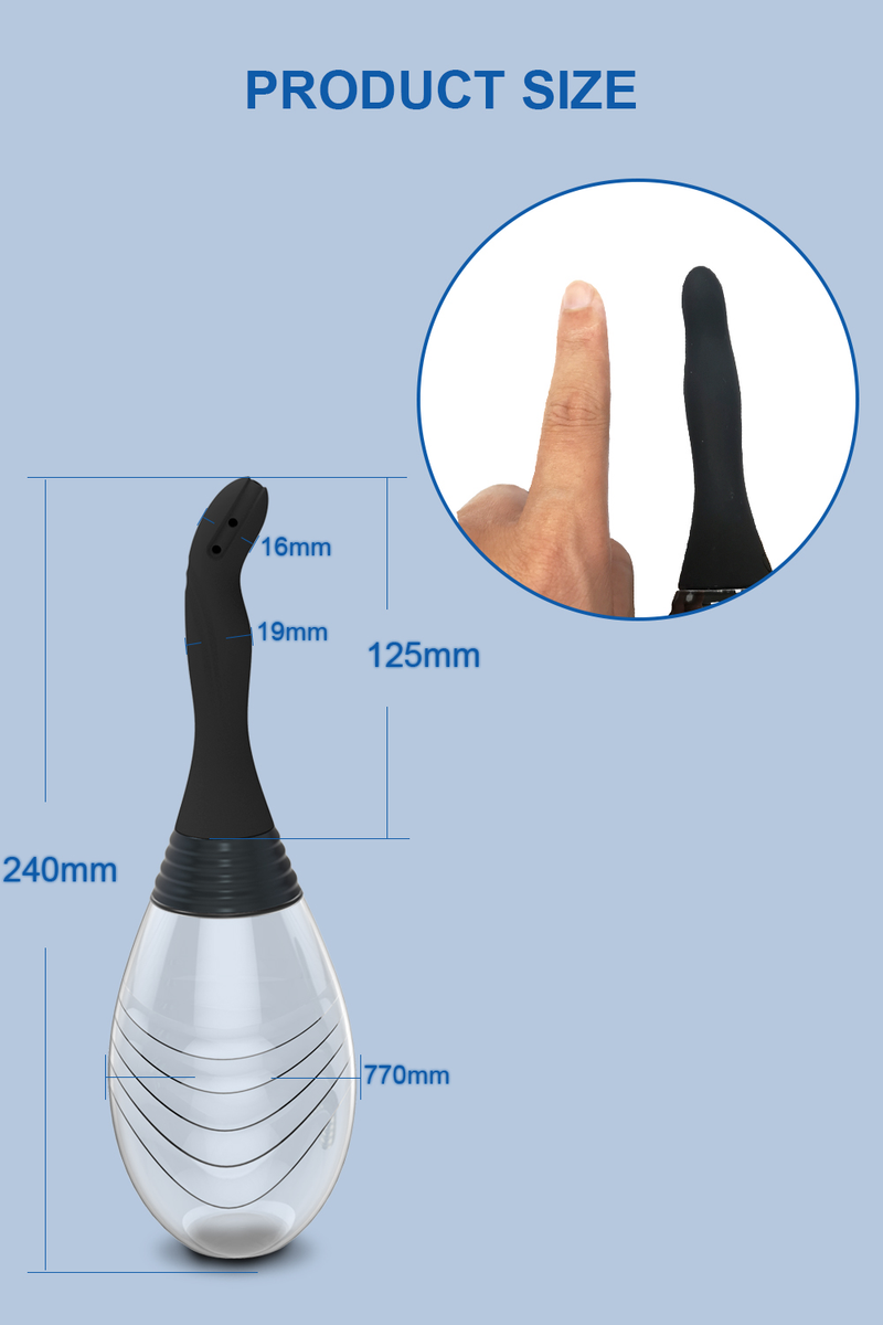 Plug anale per la pulizia, capacità 300ig, clistere per la salute, doccia rettale, giocattolo sessuale per l'ano, strumento per donne M_voghion.com