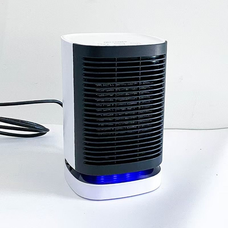 Oscillating Desktop Heater With Touch Control, 3-Speed Adjustable, Overheat & Tip-Over Protection, Ultra-Quiet (36-45dB) Ceramic Warmer_voghion.com