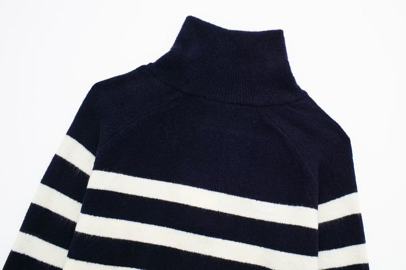 Camicia a righe in maglia da donna nuova estate 2024_voghion.com