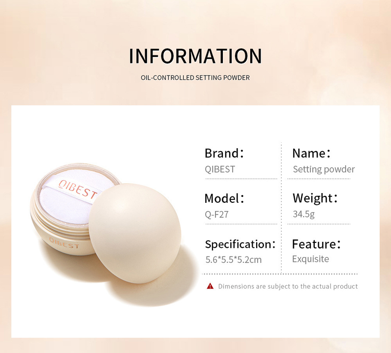 Carina QIBEST – correcteur naturel mat imperméable, poudre de réglage, toner fin léger_voghion.com