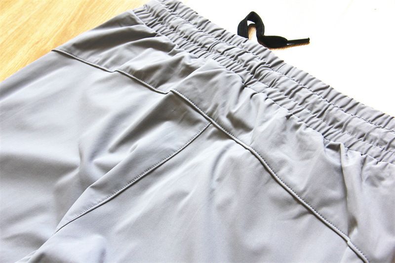 Summer New Ice Silk Stretch Draping Air Conditioning Men's Thin Quick-drying Sports Pants Solid Color Casual Trousers_voghion.com