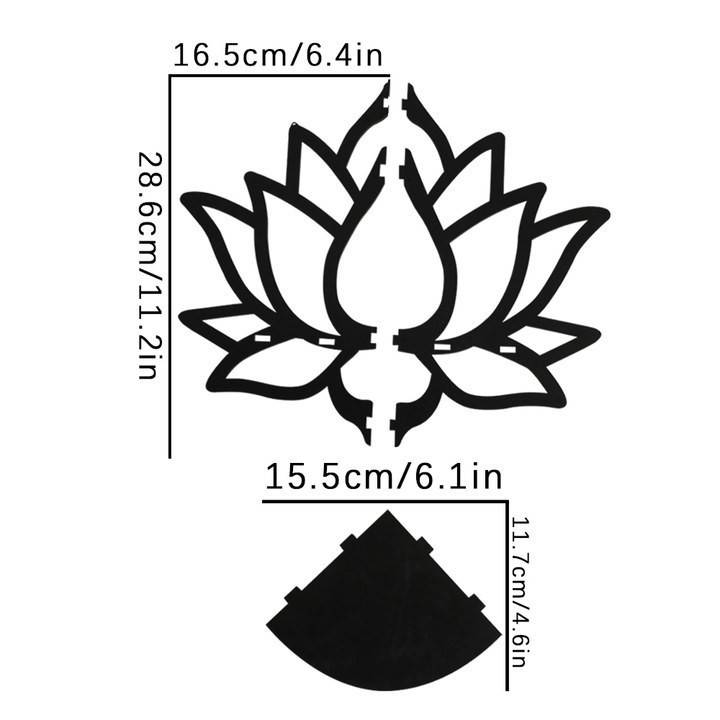 Bohemian wooden lotus hollow crystal storage rack simple home home decoration cross-border supply_voghion.com