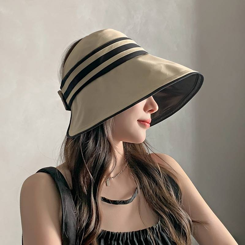 Hohl kappe Sonnenhut sonnenhut sonnenschutz hut fischer hut 1PC faltbare sommer damen große freizeit sonne_voghion.com