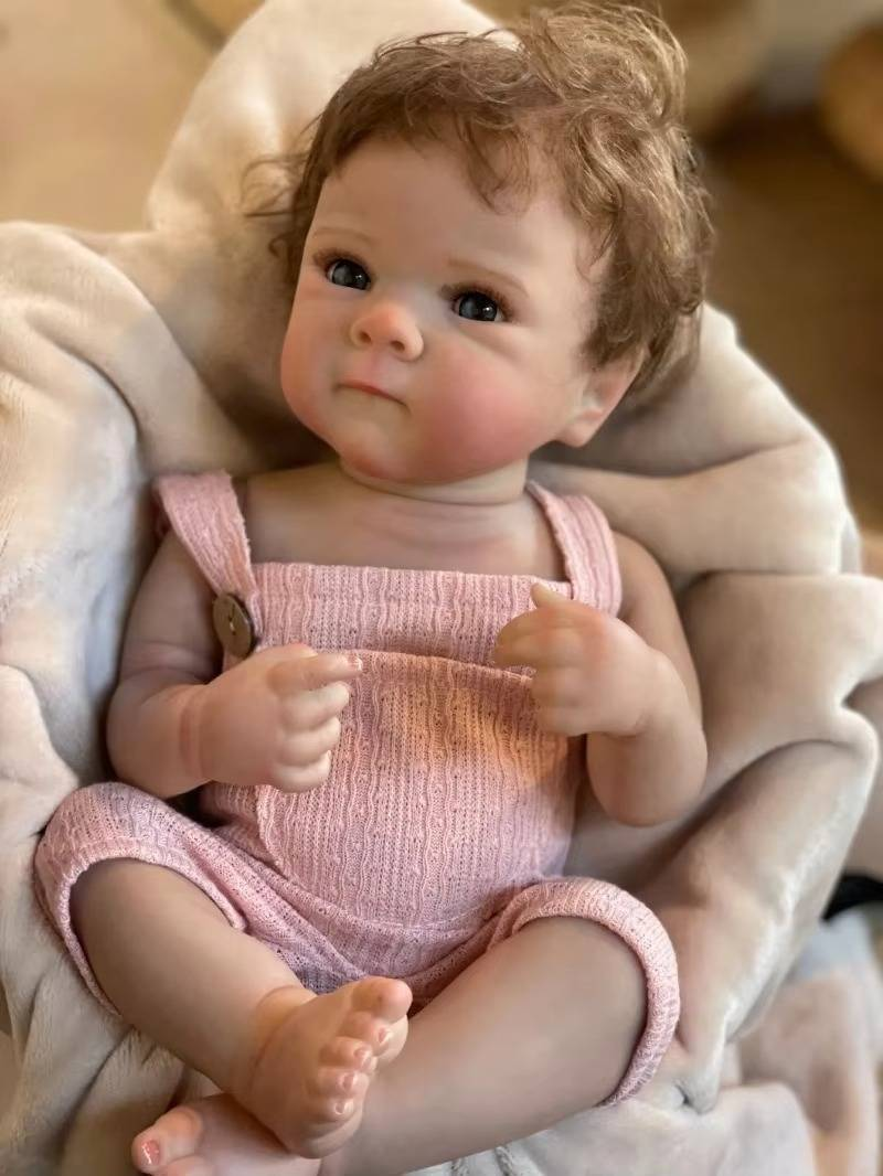 18-tolline elutruu Bebe Bettie tüdrukule täissilikoonist vinüülist 3D maalitud vastsündinud beebinukk lastele sünnipäevakingitused_voghion.com