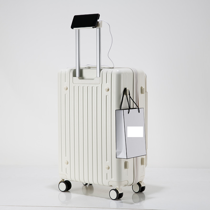 Valigia da viaggio Business Abs Business Front Open Bagaglio da imbarco Valigia trolley leggera_voghion.com