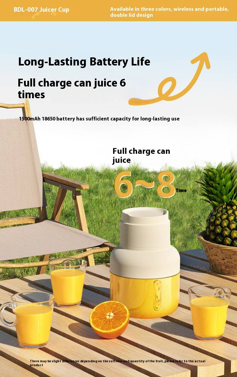 Licuadora portátil de 940 ml: vaso de gran capacidad para frutas y verduras, licuadora personal con diseño ideal para viajes._voghion.com