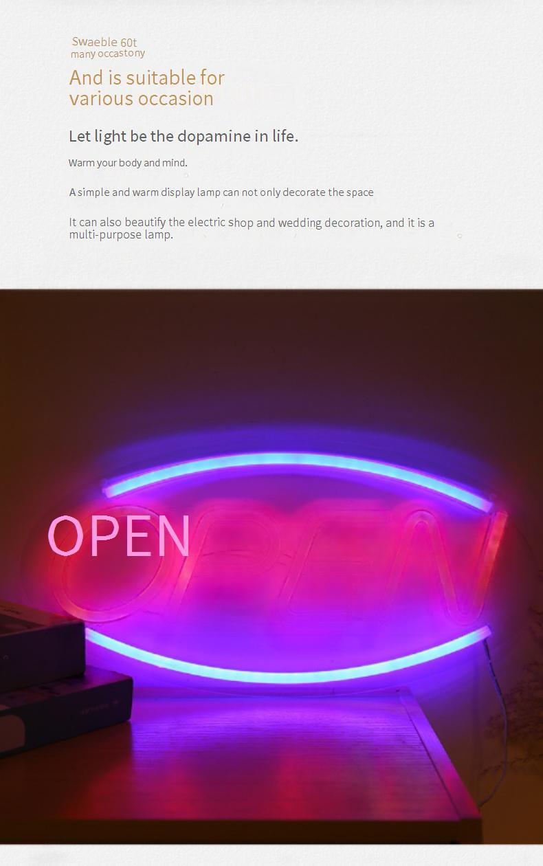 LED Neon Moon Heart Rainbow Star Creative Night Light For Bedroom Decor, Battery & USB Powered, Multiple Shapes (Lightning, Love, Unicorn)_voghion.com