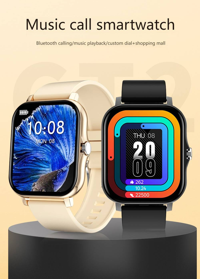 Smart Watch With Bluetooth Calling, Heart Rate & Blood Pressure Monitor, Sleep Tracking, Weather Alerts, Step Counter For Men & Women_voghion.com