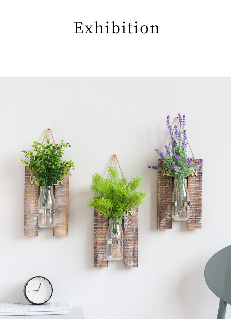 Wandkunst aus Holz mit Glasplatte – saisonale botanische Dekoration für Wohnzimmer, Schlafzimmer und Eingangsbereich (große und kleine Größen)_voghion.com