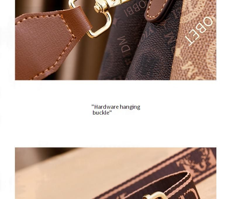 Borsa a tracolla alla moda da donna - Elegante borsa a tracolla in PU per l'uso quotidiano, borsa a secchiello alla moda con stampa, morbida e leggera (vari colori)_voghion.com
