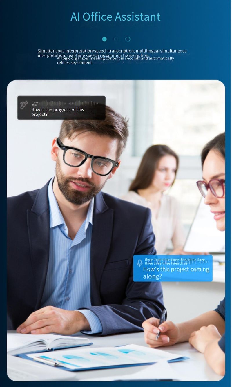 Lunettes intelligentes IA avec caméra HD 800 W, commande vocale, lecture de musique et intégration ChatGPT – Légères et élégantes_voghion.com