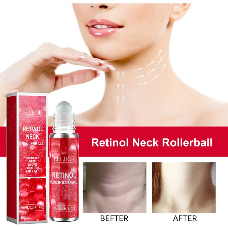 EELHOE Retinol Neck Rollerball, Moist Smooth Neck Wrinkle Wrinkle Firming Neck Reshape The Swan Neck_voghion.com