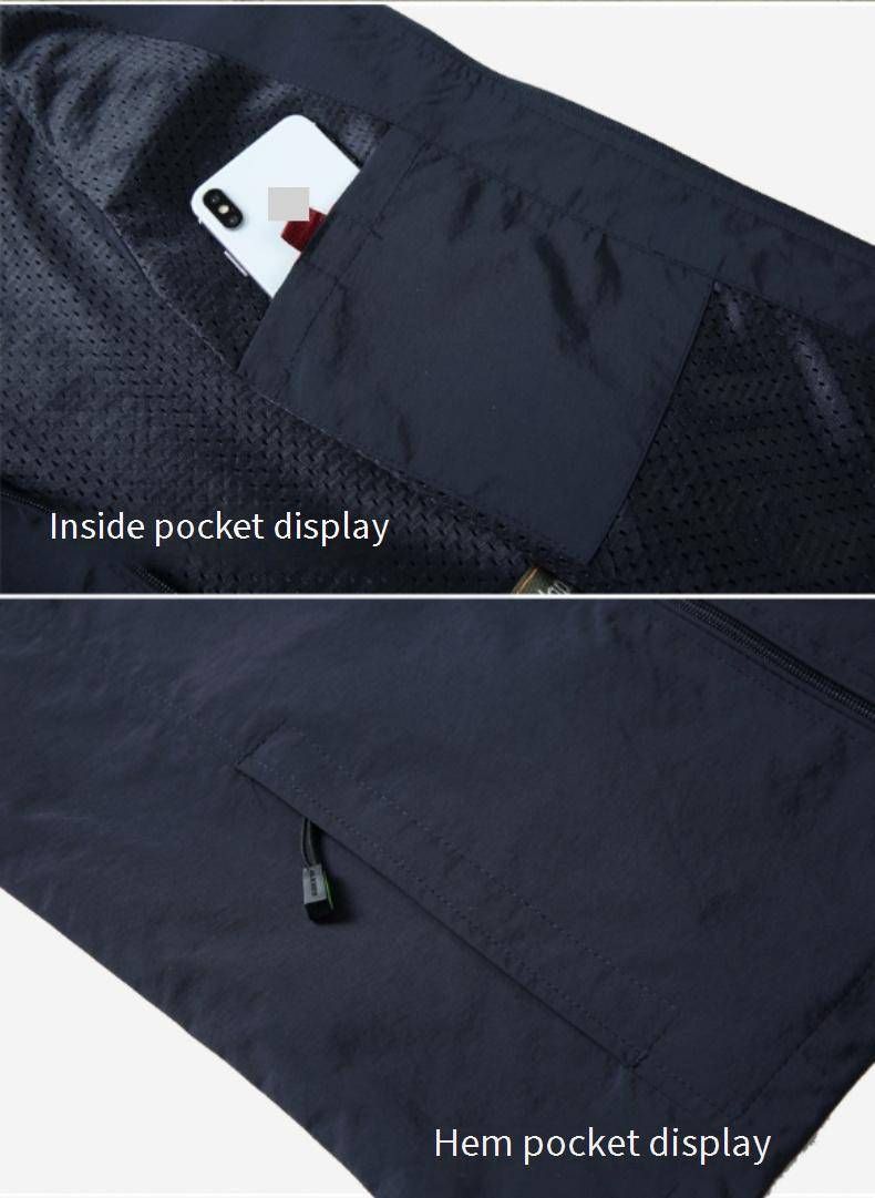 Men's Lightweight Outdoor Vest With Multiple Pockets – Zippered Casual Sleeveless Jacket For Fishing, Photography & Travel_voghion.com