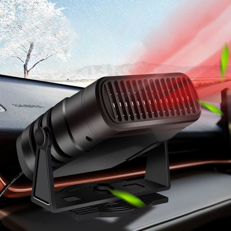 24V/200W 12V/120W lämmitin kannettava auton tuuletin tuulilasin sulatukseen jäähdytys- ja lämmitystoiminnolla_voghion.com