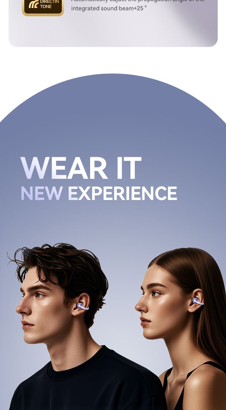 NeoGear Cross-Border Hot-Selling AI Smart Translation Bluetooth Earbuds Clip-On Noise Cancelling Waterproof High-Quality Bone_voghion.com
