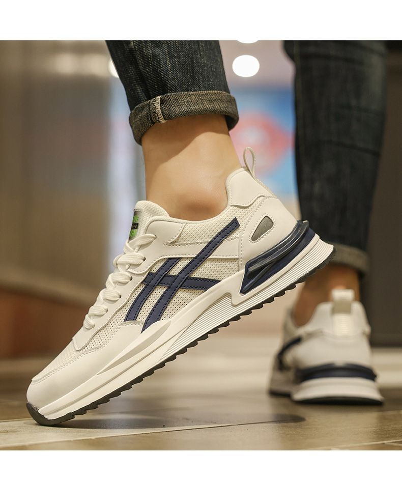 Herrenschuhe Sommer 2024 neue lässige Sport-Reiseschuhe Herren Frühling Retro Mesh atmungsaktive Laufschuhe trendige_voghion.com