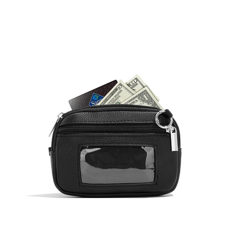 Handy-Geldbörse mit Umhängetasche, verstellbarer und abnehmbarer Handgelenkriemen, kabellose Handytasche mit Ausweisfenster und Reißverschlusstasche, geeignet für Damen_voghion.com