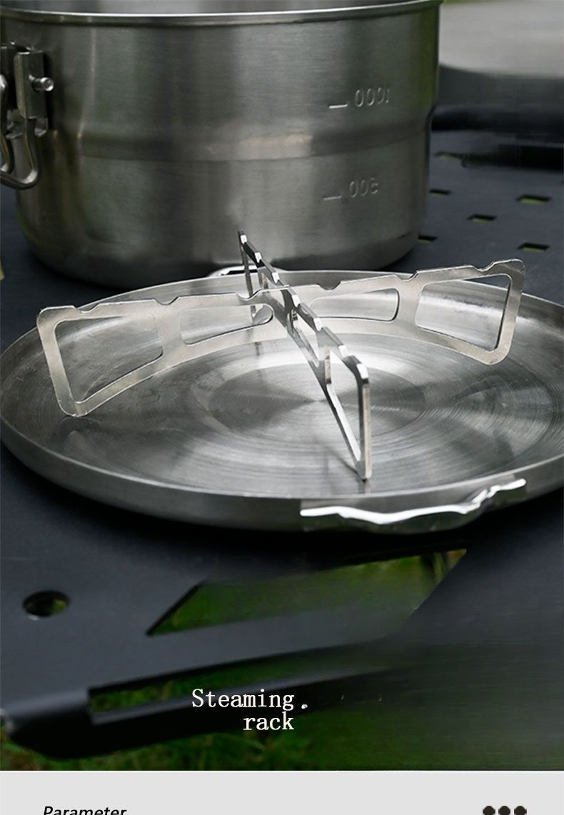 Tappetino da cucina in acciaio inossidabile per esterni, per la casa, per la cottura a vapore, per campeggio, picnic, barbecue, portatile_voghion.com