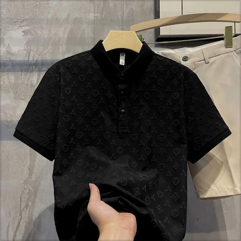 Camicia da uomo, camicia a maniche corte da uomo, estiva, ultra sottile, nuova, alla moda, elegante, tinta unita, trendy, casual._voghion.com