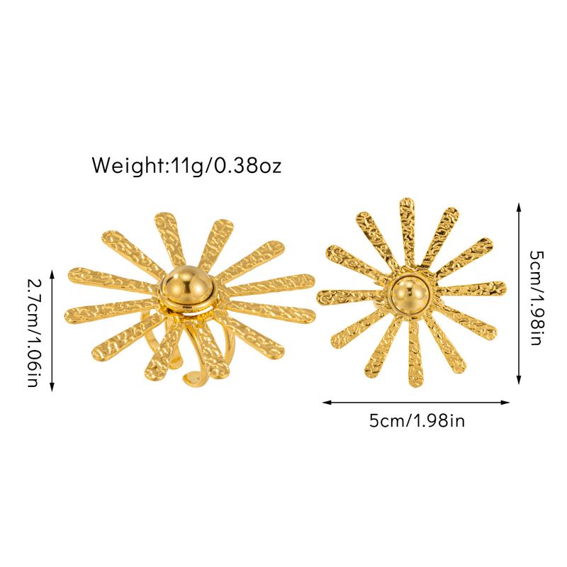 New Simple And Unique Floral For Women, Fashionable Geometric Design, Non-Fading Knuckle Ring_voghion.com