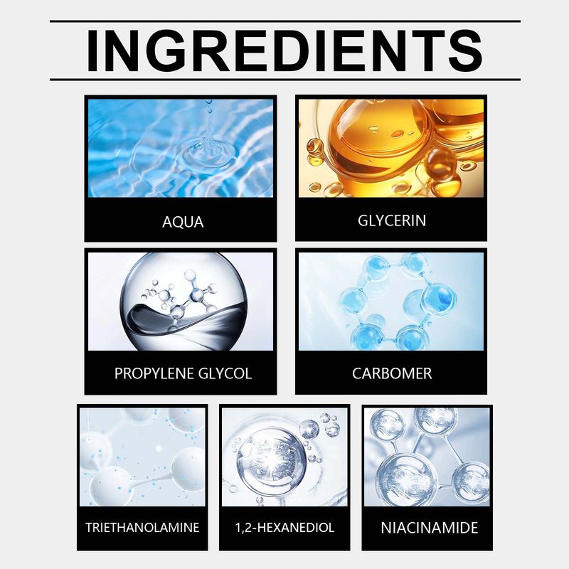 Hoygi Niacinamide Eye Gel Moisturizing Elastic Firming Skin Around The Eye Care Moisturizing Hydrating Eye Cream_voghion.com