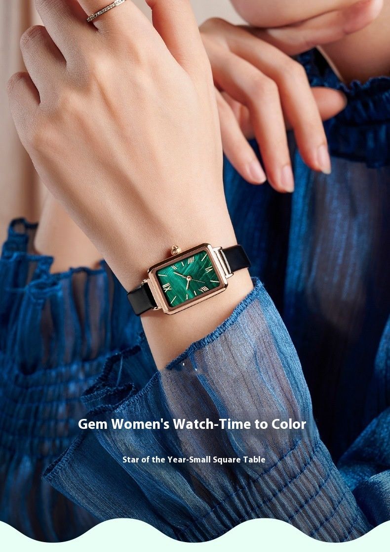New light luxury ladies small simple temperament small square watch_voghion.com