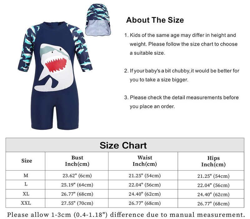 Mother & Kids Traje de baño de verano para niños, traje de baño de una pieza para niños, sombrilla de playa de aguas termales, protector solar, traje de baño de secado rápido_voghion.com