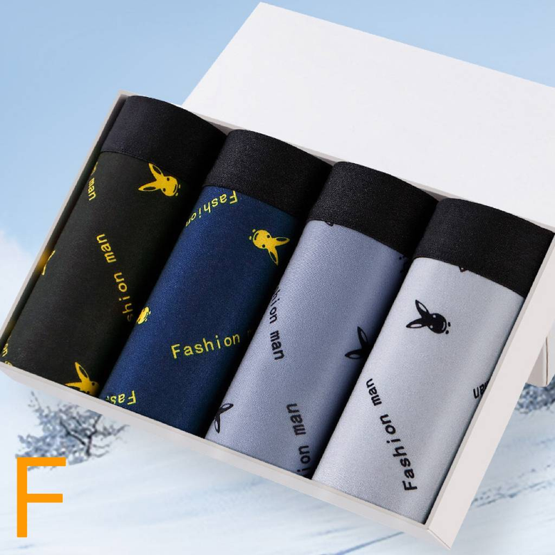 4 szt. Bokserki duże rozmiary bezszwowe bawełniane męskie bokserki letnie cienkie przekrój rozmiar L-4XL_voghion.com