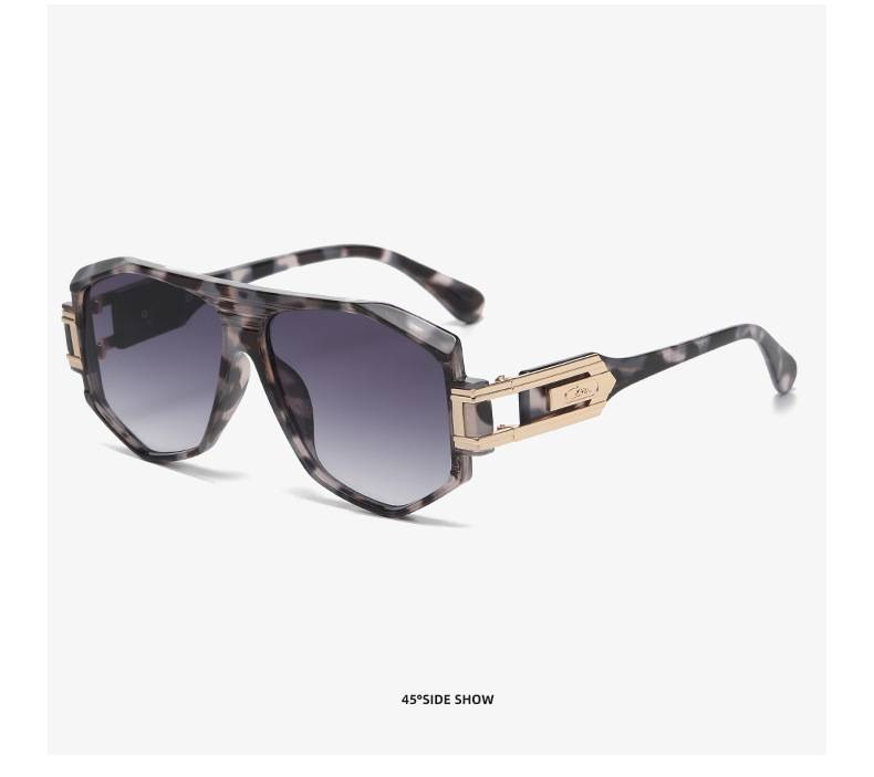 TGOGO Neue Pilotensonnenbrille für Herren ist keine europäische und amerikanische Straßenfotografie, moderne, polygonale Retro-Krötenbrille mit großem Rahmen, UV400_voghion.com