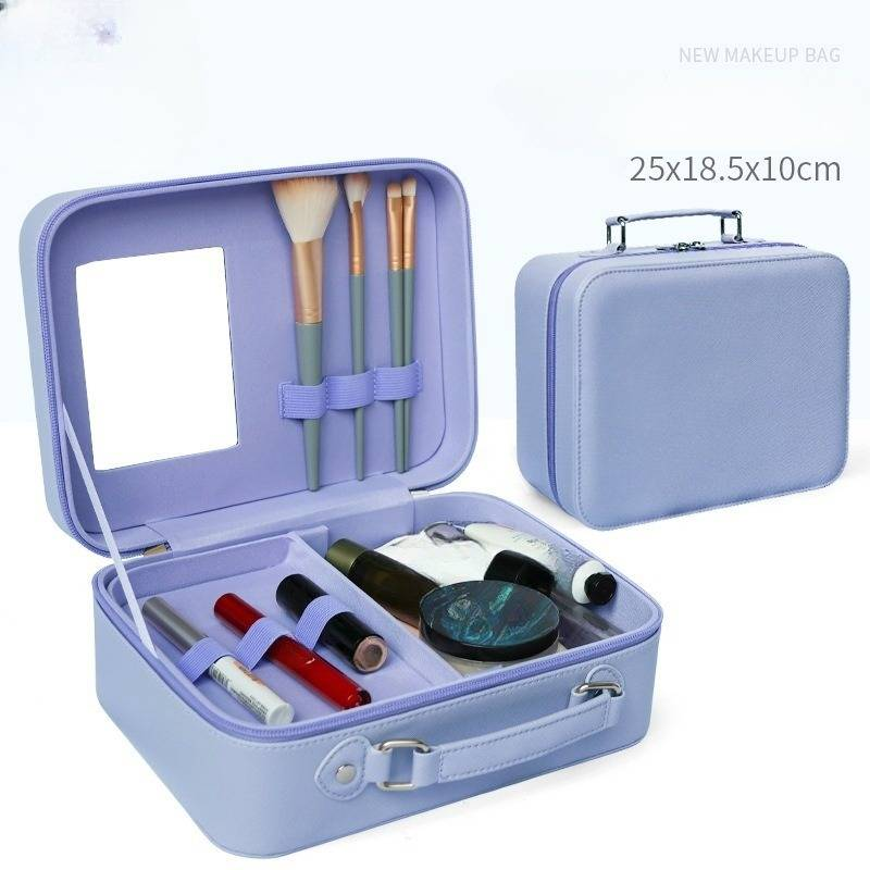 Nouvelle trousse à cosmétiques de style Ins, boîte de rangement de voyage portable et très tendance, grande capacité_voghion.com