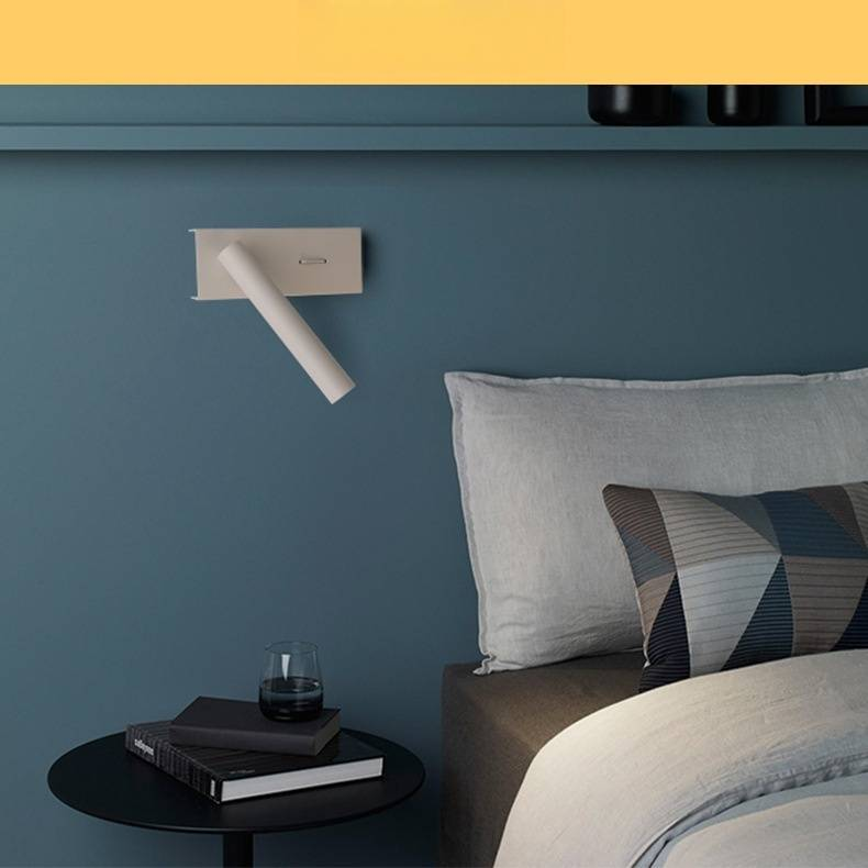 Nordic moderne wandlamp - LED-leeslamp voor slaapkamer en hotel, verstelbare arm, dimbaar warm wit licht, minimalistische wandlamp_voghion.com