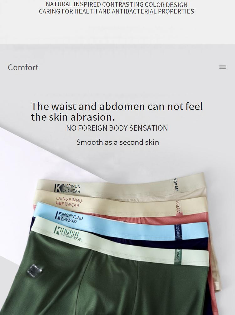 Men's Underwear Antibacterial Comfortable Boxer Briefs Student Pants Fashionable And Simple Four Colors Optional_voghion.com