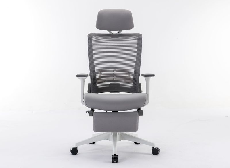 Ergonomic Office Chair With Lumbar Support & Headrest & Flip-up Arms Height Adjustable Rocking Home Office Desk Swivel High Back Computer Chair Warm Taupe Mesh Study Chair_voghion.com