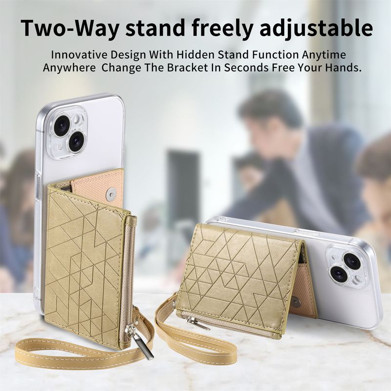 TechGlobe Back Sticker Holder Case Compatible With Multiple Phone Models Card Insert Storage Stand Coin Clip Exquisite Lanyard In_voghion.com