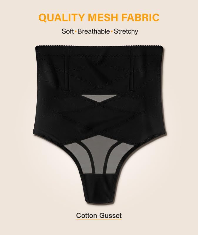 2025d Thin Cross High Plus Size Women's Tummy Control Waist Cincher Butt Lifter Body Shaping Underwear_voghion.com