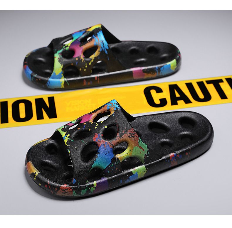 2024 Estate Nuovo Bagno Interno Esterno Casual Pantofole Grande Moda Coreana Versatile Camo Trendy Scarpe da Uomo_voghion.com